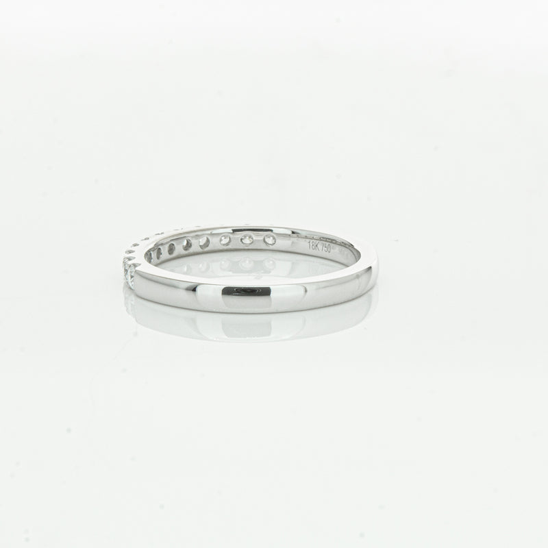 18ct White Gold .32ct Diamond Bella Band-Ring-Walker & Hall