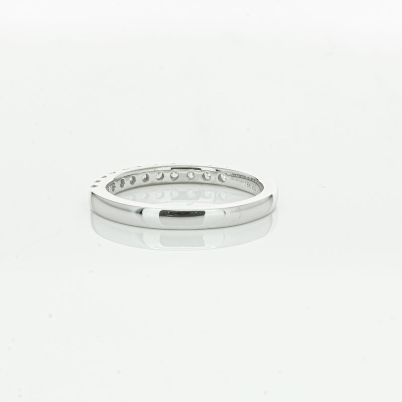 18ct White Gold .32ct Diamond Bella Band-Ring-Walker & Hall