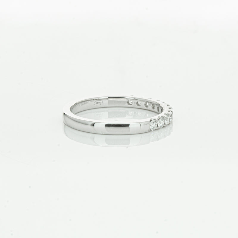 18ct White Gold .32ct Diamond Bella Band-Ring-Walker & Hall