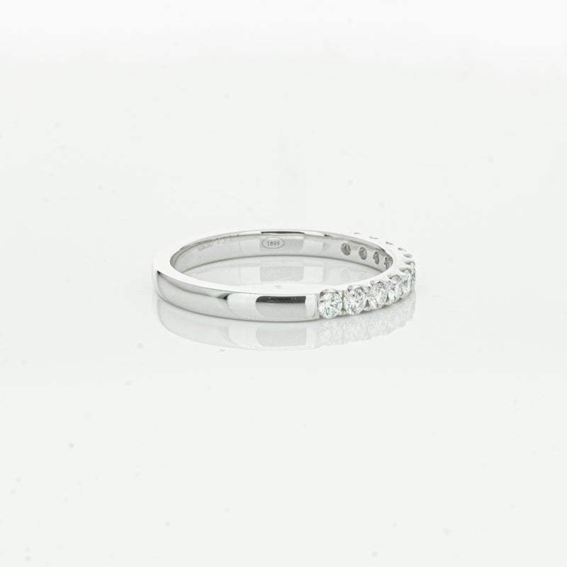 18ct White Gold .32ct Diamond Bella Band-Ring-Walker & Hall