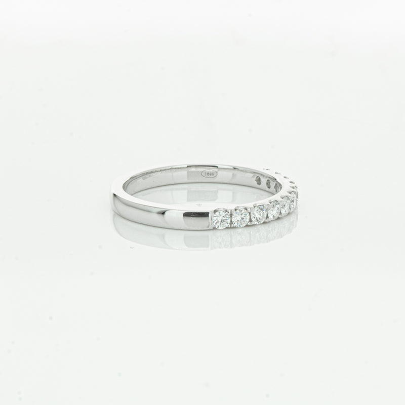 18ct White Gold .32ct Diamond Bella Band-Ring-Walker & Hall