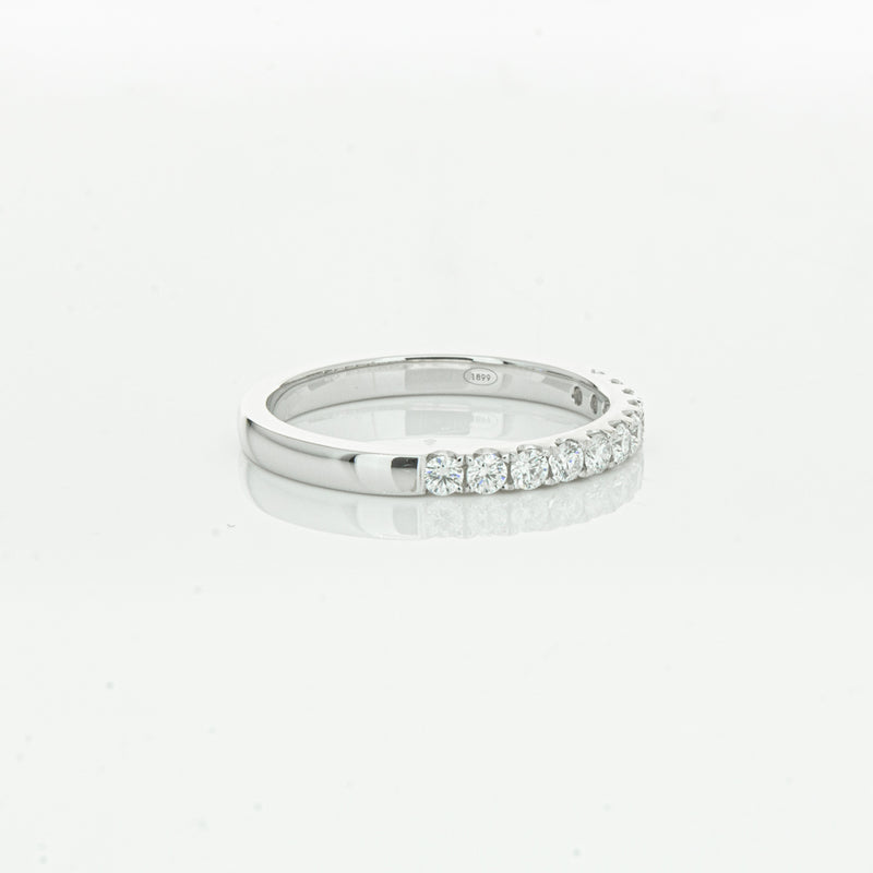 18ct White Gold .32ct Diamond Bella Band-Ring-Walker & Hall