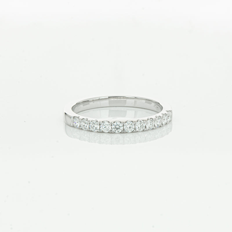 18ct White Gold .32ct Diamond Bella Band-Ring-Walker & Hall