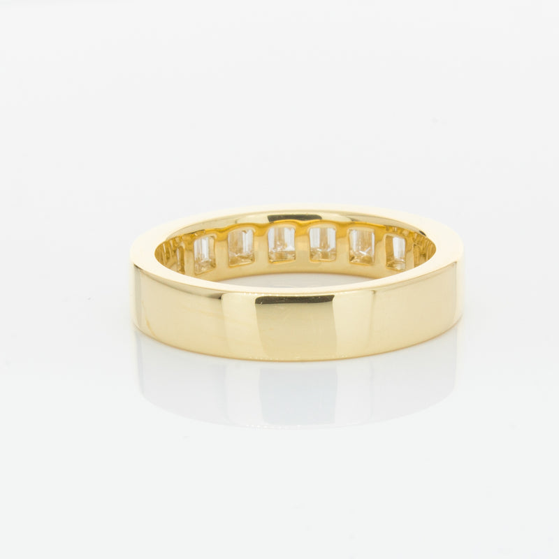18ct Yellow Gold .80ct Baguette Diamond Eternity Ring-Ring-Walker & Hall