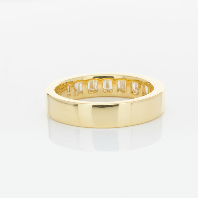 18ct Yellow Gold .80ct Baguette Diamond Eternity Ring-Ring-Walker & Hall