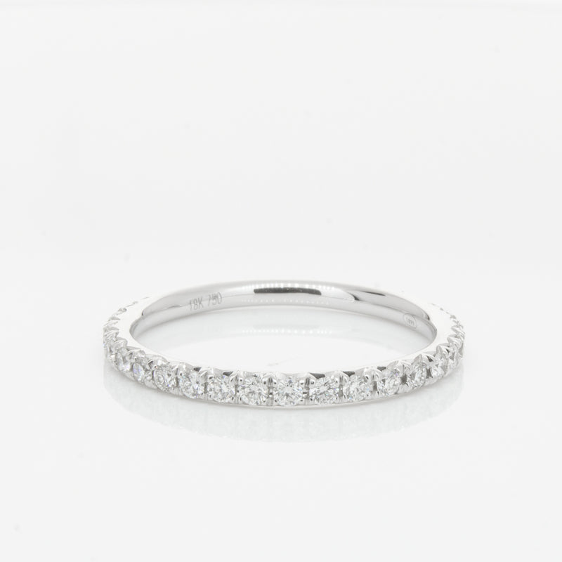 18ct White Gold .34ct Diamond Comet Band-Ring-Walker & Hall