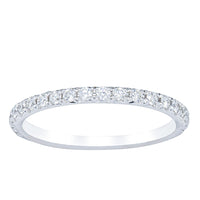 18ct White Gold .34ct Diamond Comet Band - Ring - Walker & Hall