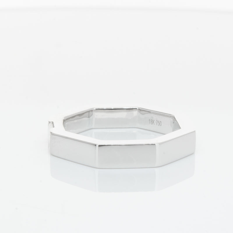 18ct White Gold Diamond Band-Ring-Walker & Hall