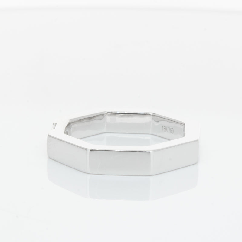 18ct White Gold Diamond Band-Ring-Walker & Hall