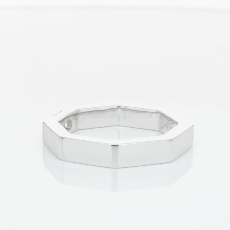 18ct White Gold Diamond Band-Ring-Walker & Hall