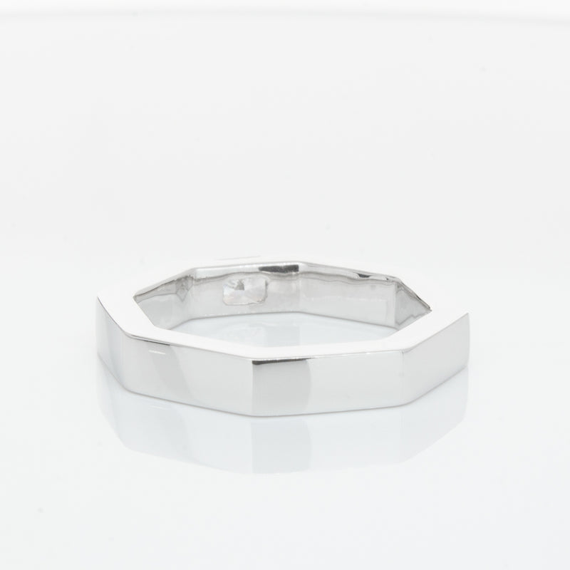 18ct White Gold Diamond Band-Ring-Walker & Hall