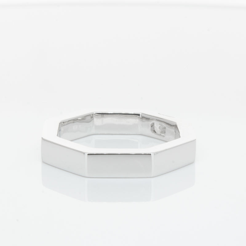 18ct White Gold Diamond Band-Ring-Walker & Hall