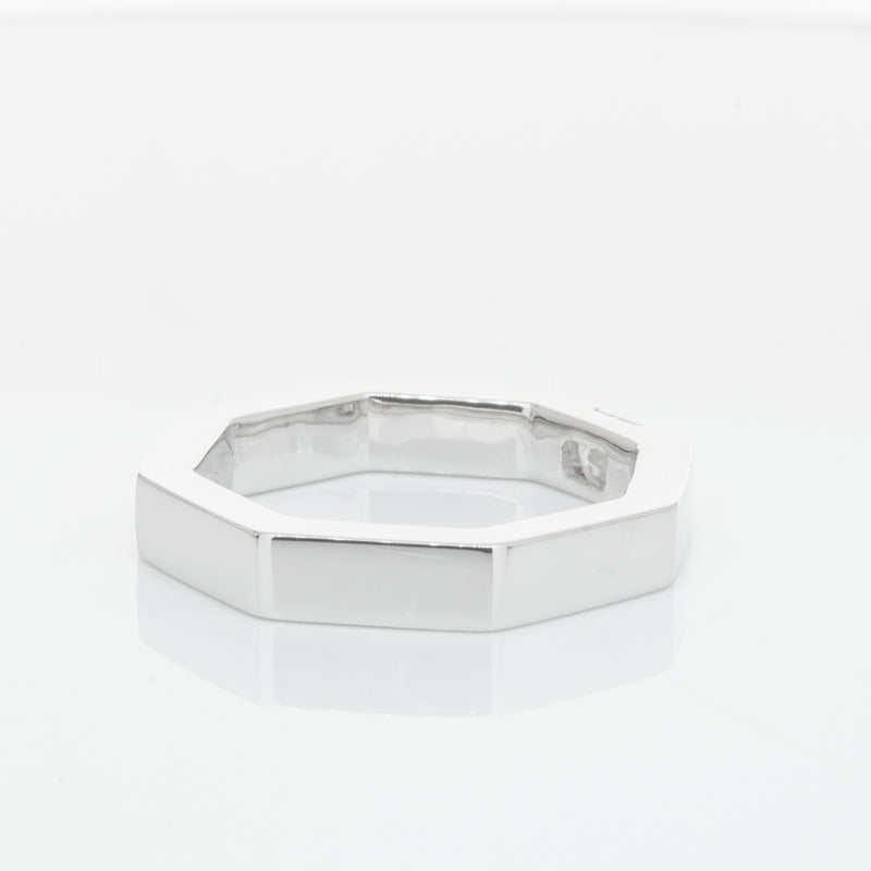 18ct White Gold Diamond Band-Ring-Walker & Hall