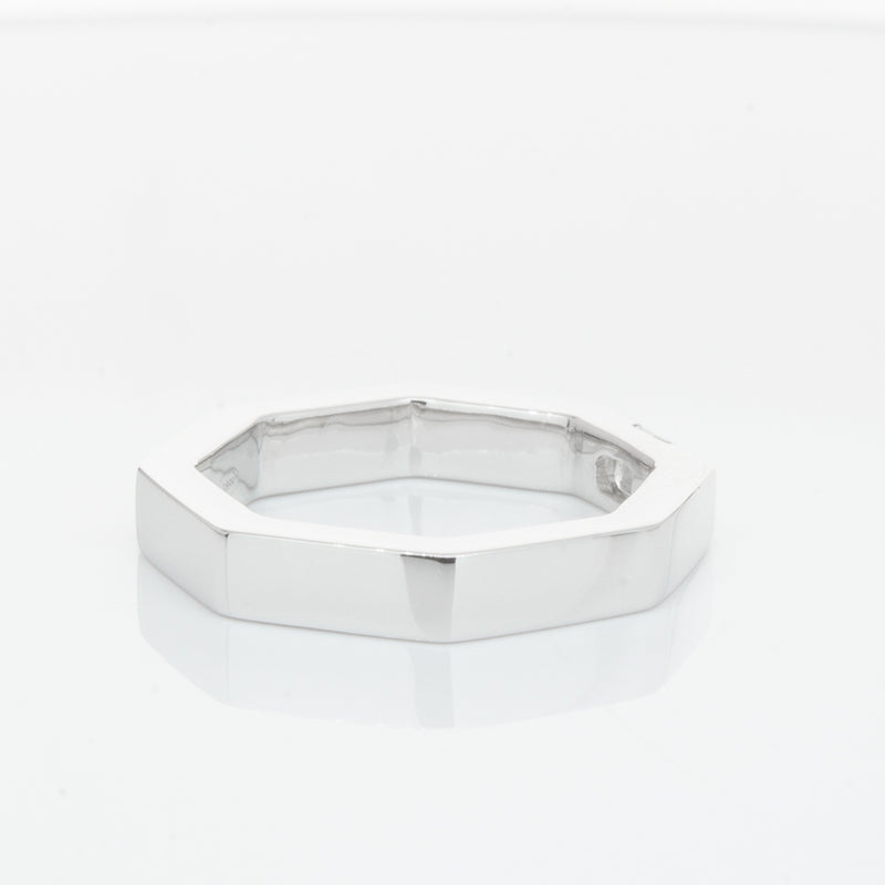 18ct White Gold Diamond Band-Ring-Walker & Hall