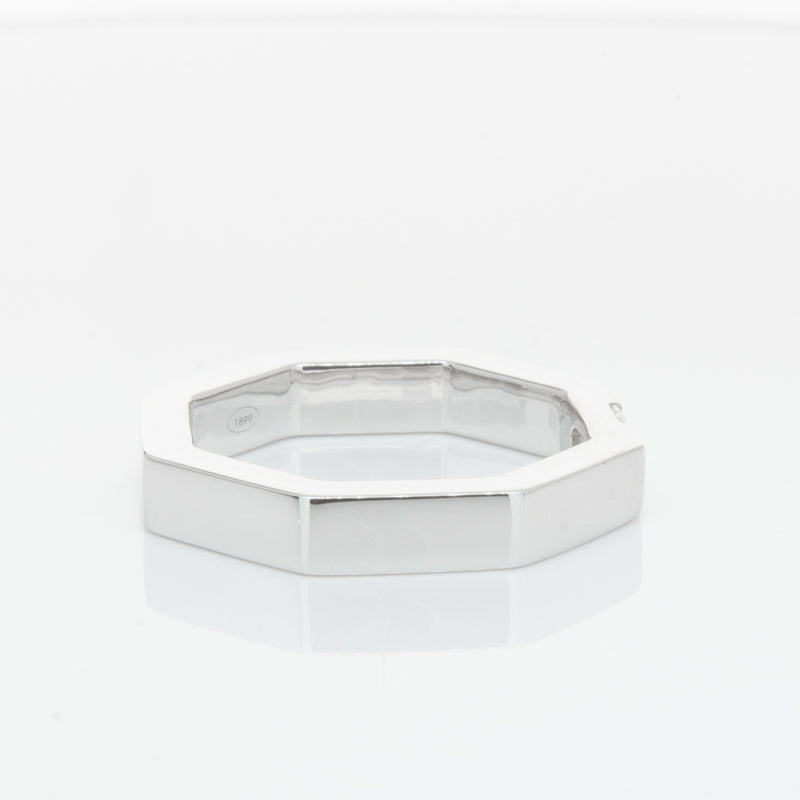 18ct White Gold Diamond Band-Ring-Walker & Hall