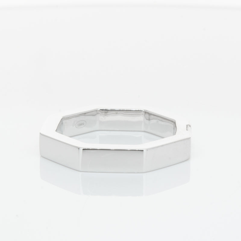 18ct White Gold Diamond Band-Ring-Walker & Hall