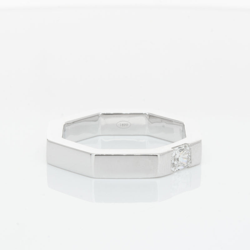 18ct White Gold Diamond Band-Ring-Walker & Hall