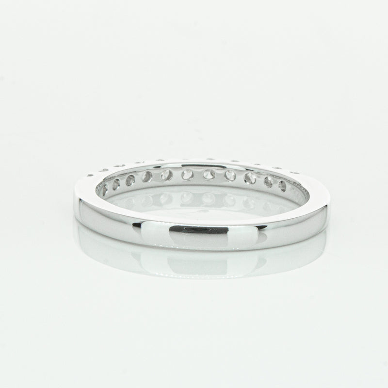14ct White Gold Diamond Luna Band-Ring-Walker & Hall