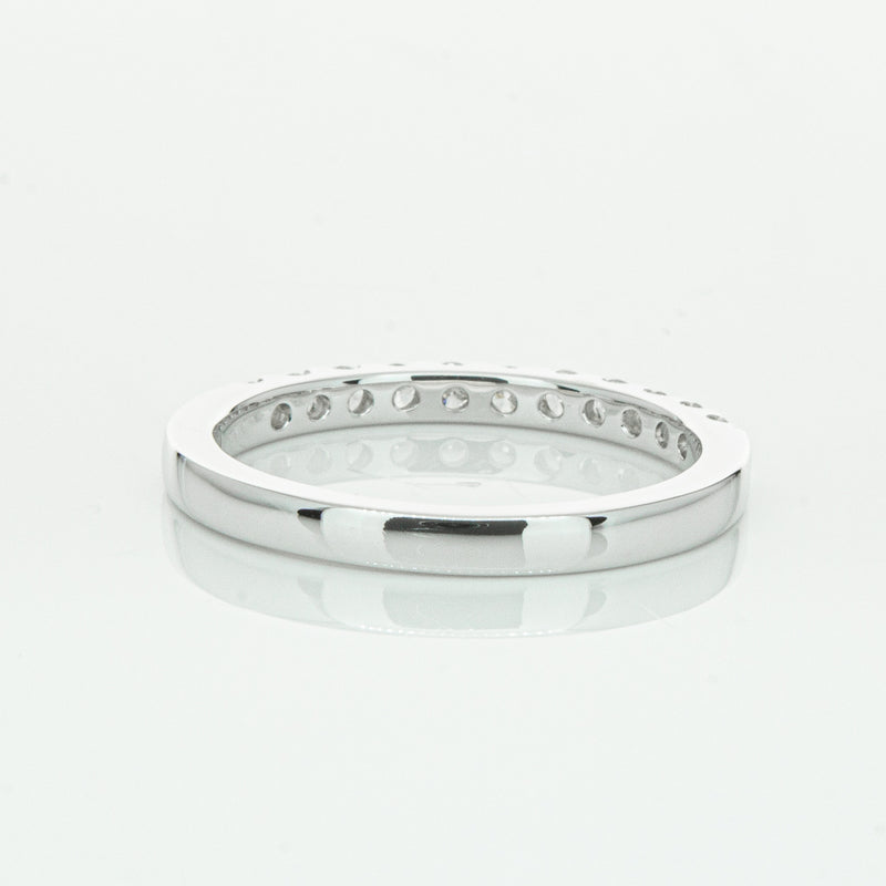14ct White Gold Diamond Luna Band-Ring-Walker & Hall