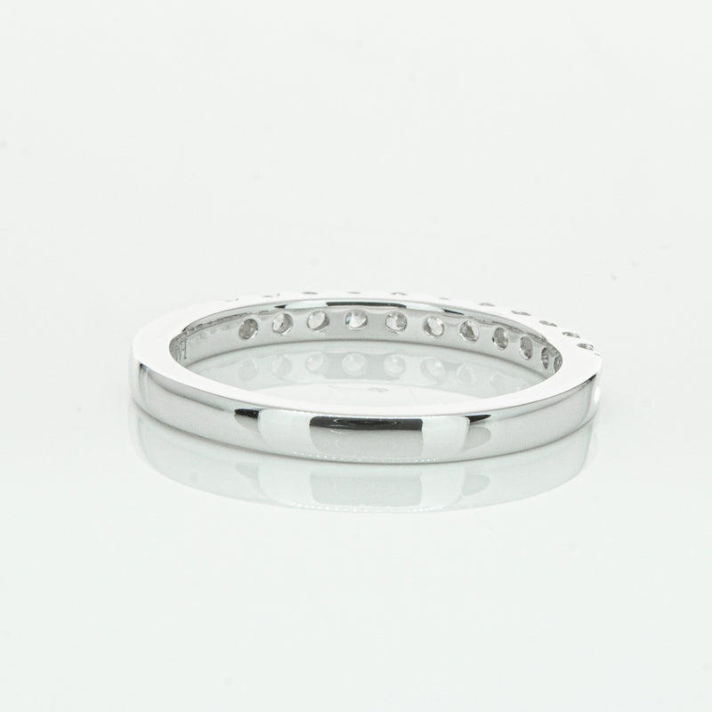 14ct White Gold Diamond Luna Band-Ring-Walker & Hall