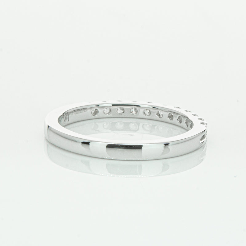 14ct White Gold Diamond Luna Band-Ring-Walker & Hall