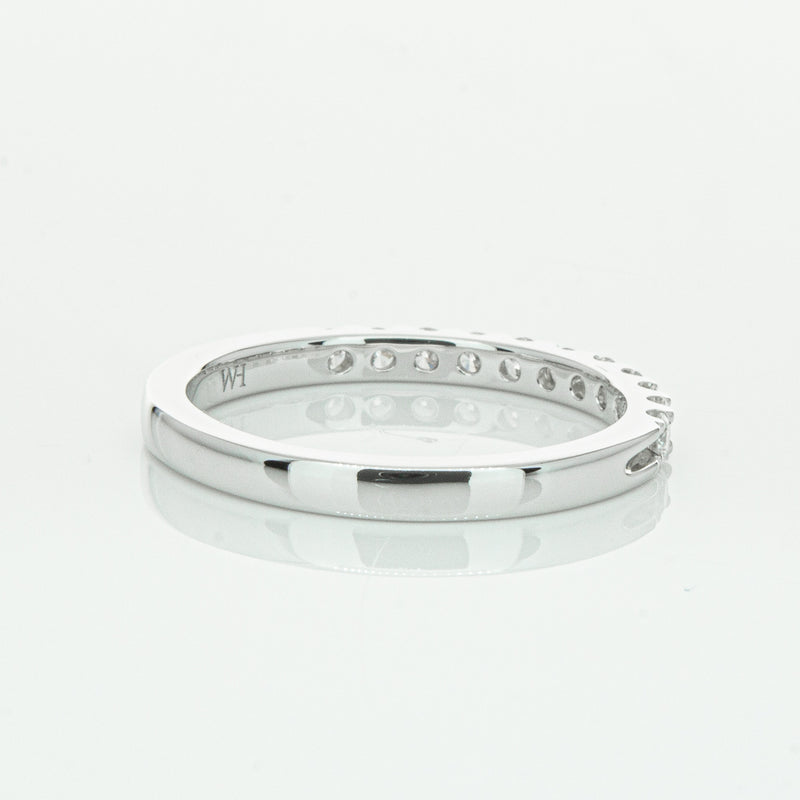 14ct White Gold Diamond Luna Band-Ring-Walker & Hall