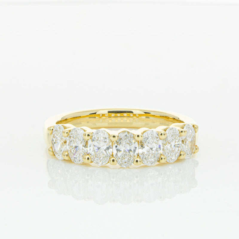 18ct Yellow Gold 1.31ct Oval Cut Diamond Panorama Ring-Ring-Walker & Hall