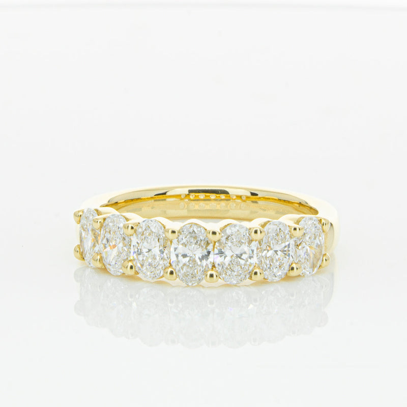 18ct Yellow Gold 1.31ct Oval Cut Diamond Panorama Ring-Ring-Walker & Hall