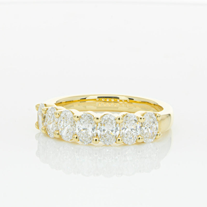 18ct Yellow Gold 1.31ct Oval Cut Diamond Panorama Ring-Ring-Walker & Hall