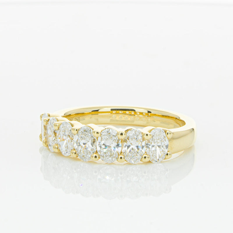 18ct Yellow Gold 1.31ct Oval Cut Diamond Panorama Ring-Ring-Walker & Hall