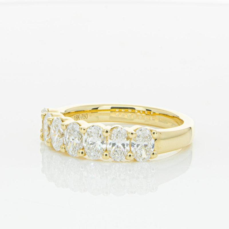 18ct Yellow Gold 1.31ct Oval Cut Diamond Panorama Ring-Ring-Walker & Hall