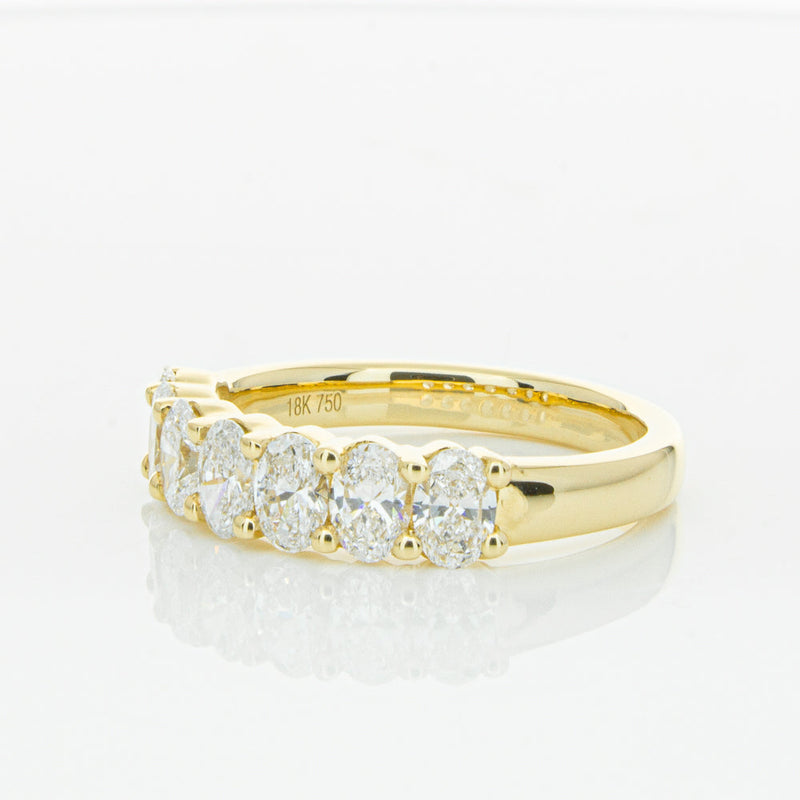 18ct Yellow Gold 1.31ct Oval Cut Diamond Panorama Ring-Ring-Walker & Hall