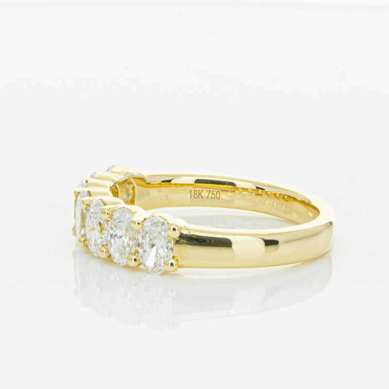 18ct Yellow Gold 1.31ct Oval Cut Diamond Panorama Ring-Ring-Walker & Hall