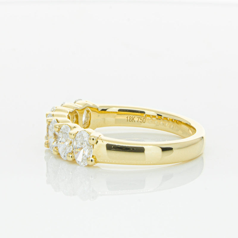 18ct Yellow Gold 1.31ct Oval Cut Diamond Panorama Ring-Ring-Walker & Hall