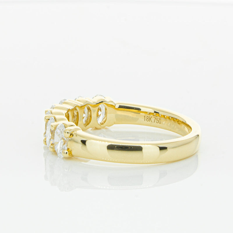 18ct Yellow Gold 1.31ct Oval Cut Diamond Panorama Ring-Ring-Walker & Hall