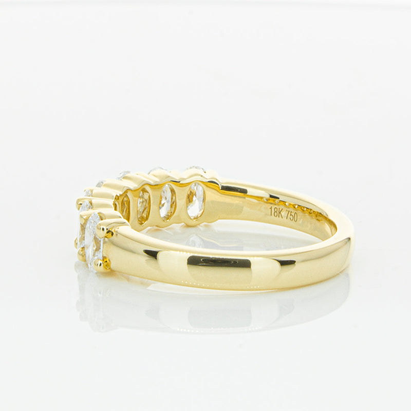 18ct Yellow Gold 1.31ct Oval Cut Diamond Panorama Ring-Ring-Walker & Hall