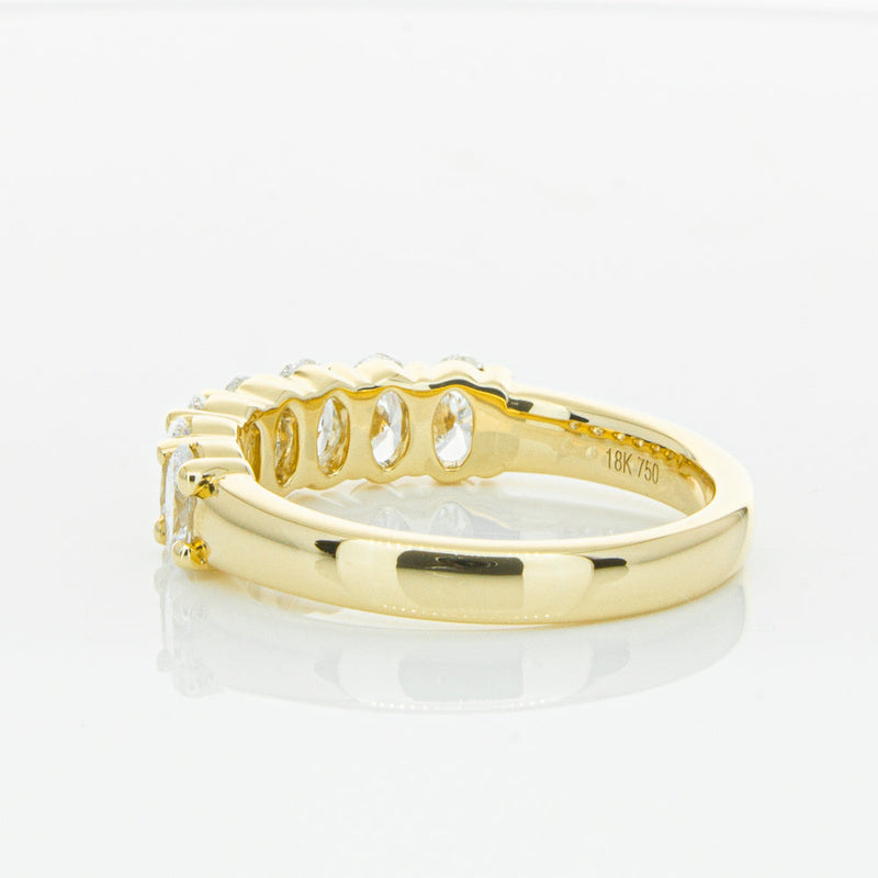 18ct Yellow Gold 1.31ct Oval Cut Diamond Panorama Ring-Ring-Walker & Hall