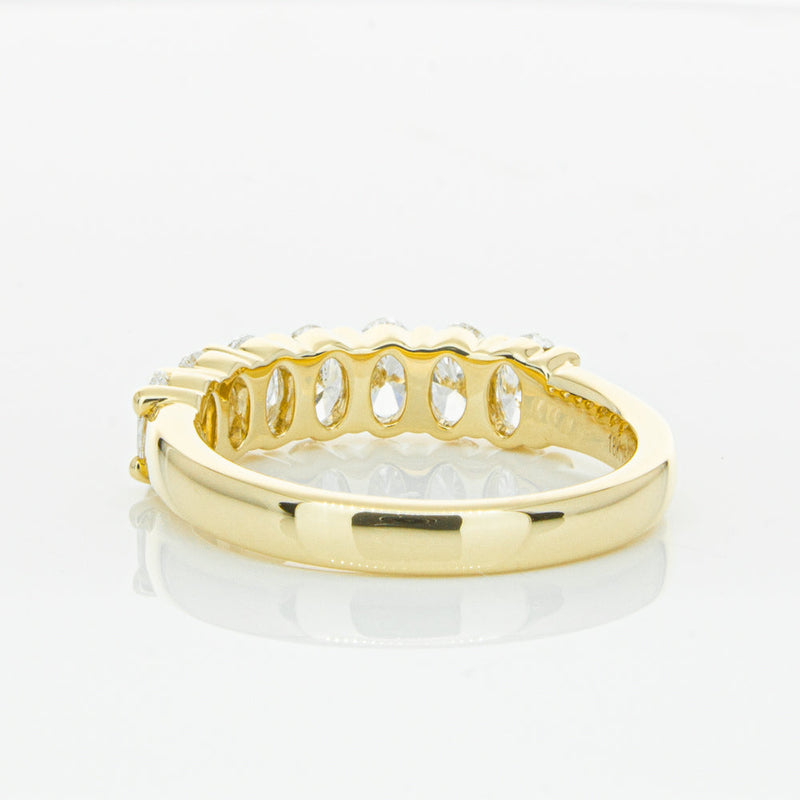 18ct Yellow Gold 1.31ct Oval Cut Diamond Panorama Ring-Ring-Walker & Hall