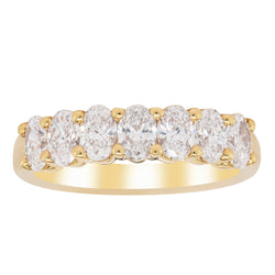 18ct Yellow Gold 1.34ct Oval Diamond Panorama Ring - Ring - Walker & Hall