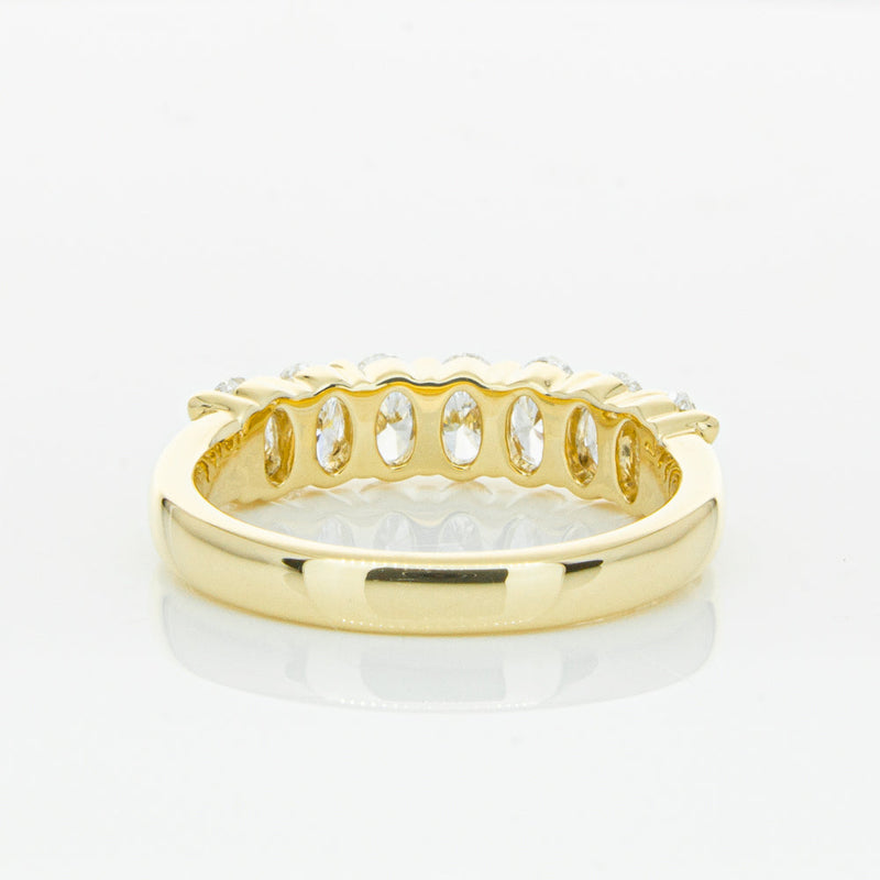 18ct Yellow Gold 1.31ct Oval Cut Diamond Panorama Ring-Ring-Walker & Hall