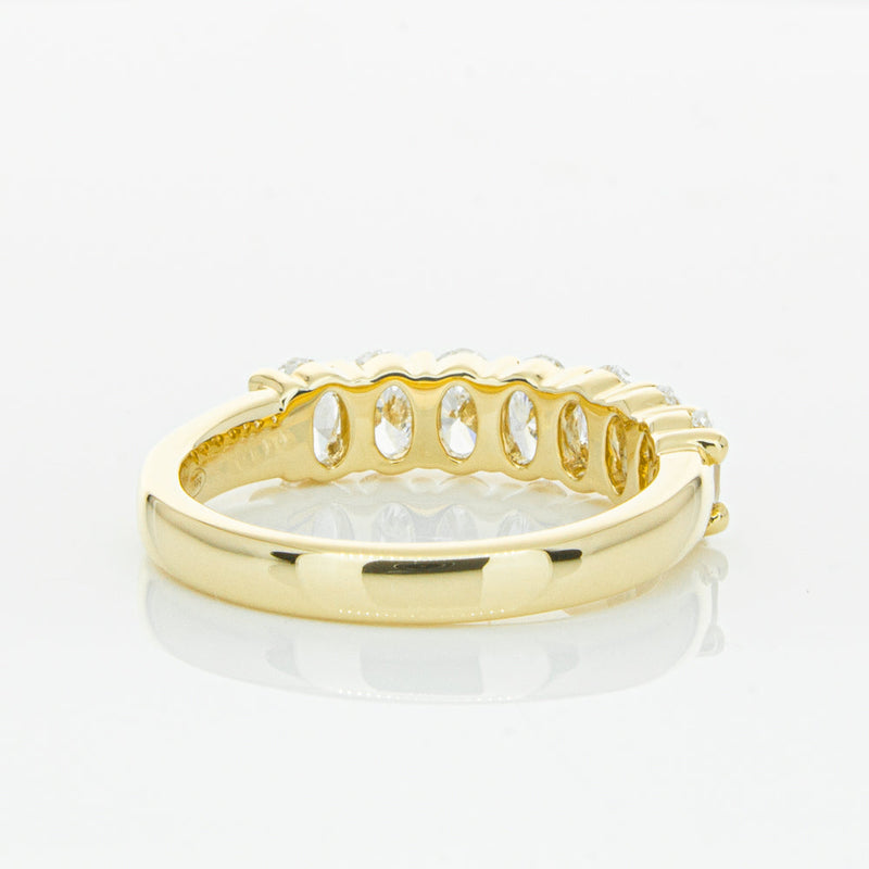 18ct Yellow Gold 1.31ct Oval Cut Diamond Panorama Ring-Ring-Walker & Hall