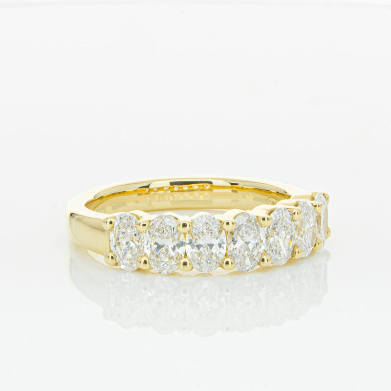 18ct Yellow Gold 1.31ct Oval Cut Diamond Panorama Ring-Ring-Walker & Hall