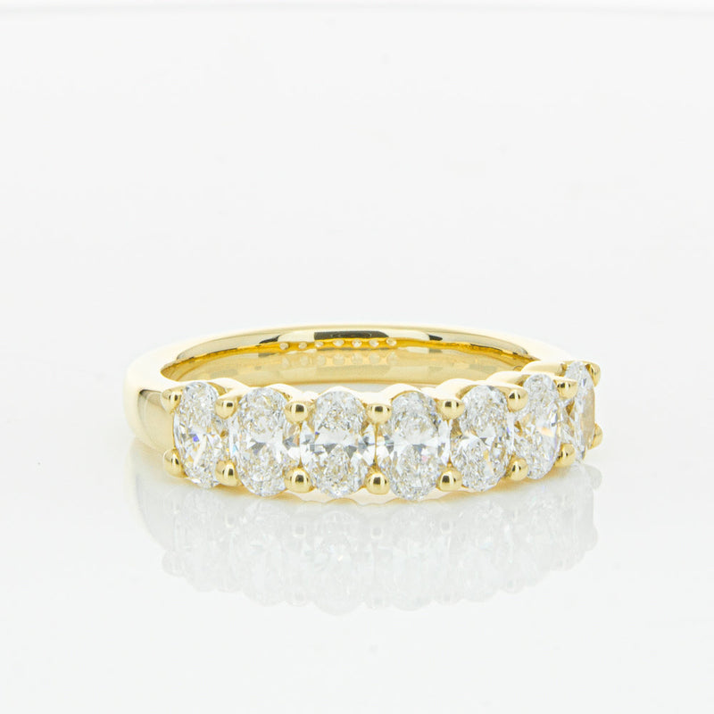 18ct Yellow Gold 1.31ct Oval Cut Diamond Panorama Ring-Ring-Walker & Hall