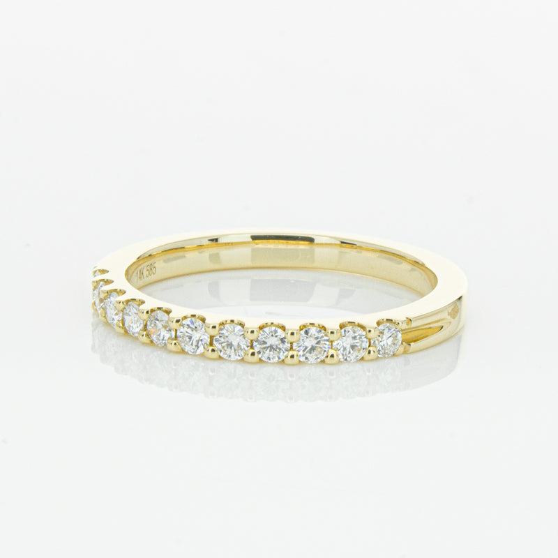 14ct Yellow Gold Diamond Luna Band-Ring-Walker & Hall