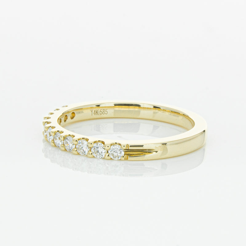 14ct Yellow Gold Diamond Luna Band-Ring-Walker & Hall