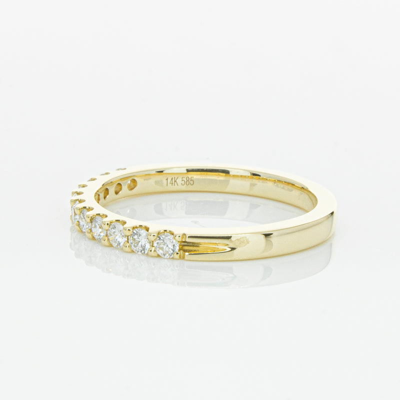 14ct Yellow Gold Diamond Luna Band-Ring-Walker & Hall