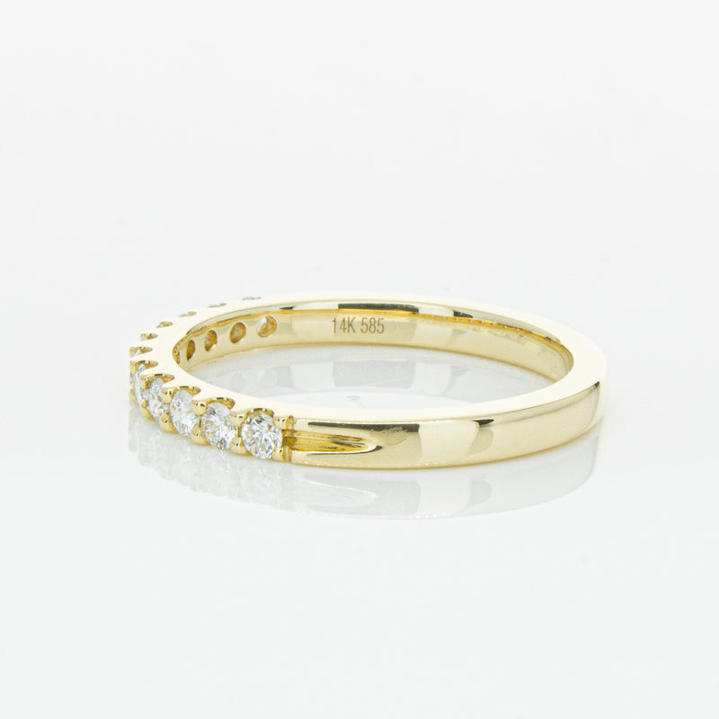 14ct Yellow Gold Diamond Luna Band-Ring-Walker & Hall