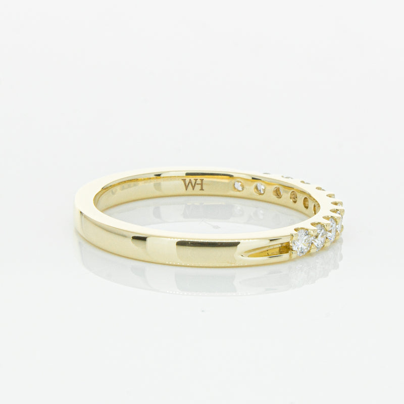 14ct Yellow Gold Diamond Luna Band-Ring-Walker & Hall