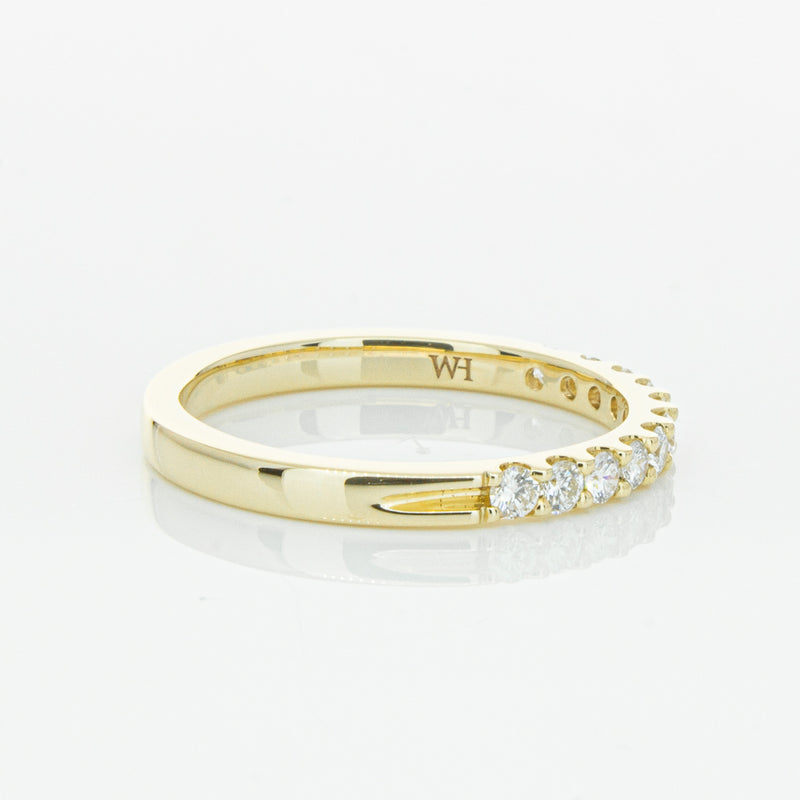 14ct Yellow Gold Diamond Luna Band-Ring-Walker & Hall