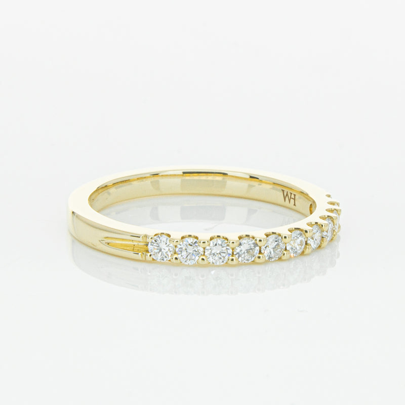 14ct Yellow Gold Diamond Luna Band-Ring-Walker & Hall